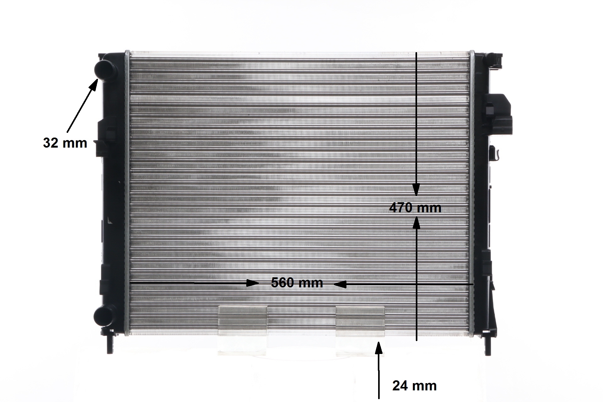 MAHLE ORIGINAL CR 1504 000S Hűtő Opel Vivaro A Combi 1.9 DTI (F7, J7, A07) 101PS 2010