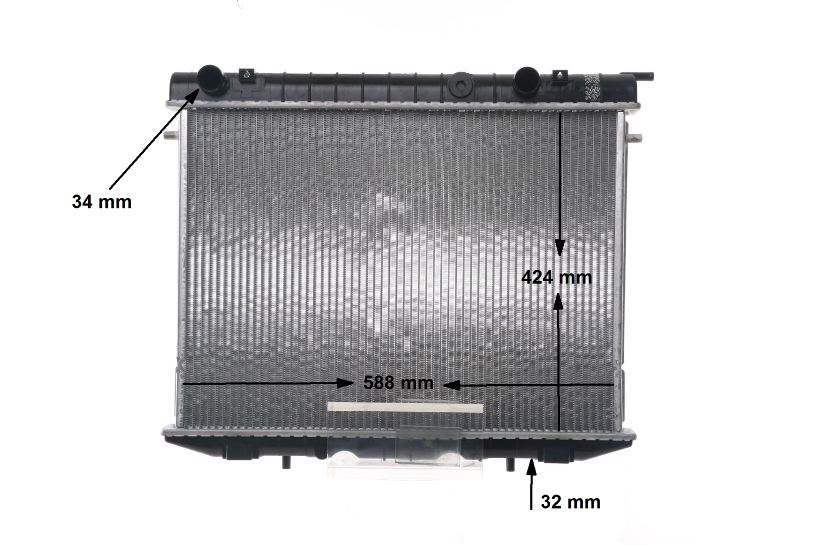 MAHLE ORIGINAL CR 208 000S Hűtő VAUXHALL Frontera Mk1 (A) SUV (U92) 2.0 115 PS X 20 SE