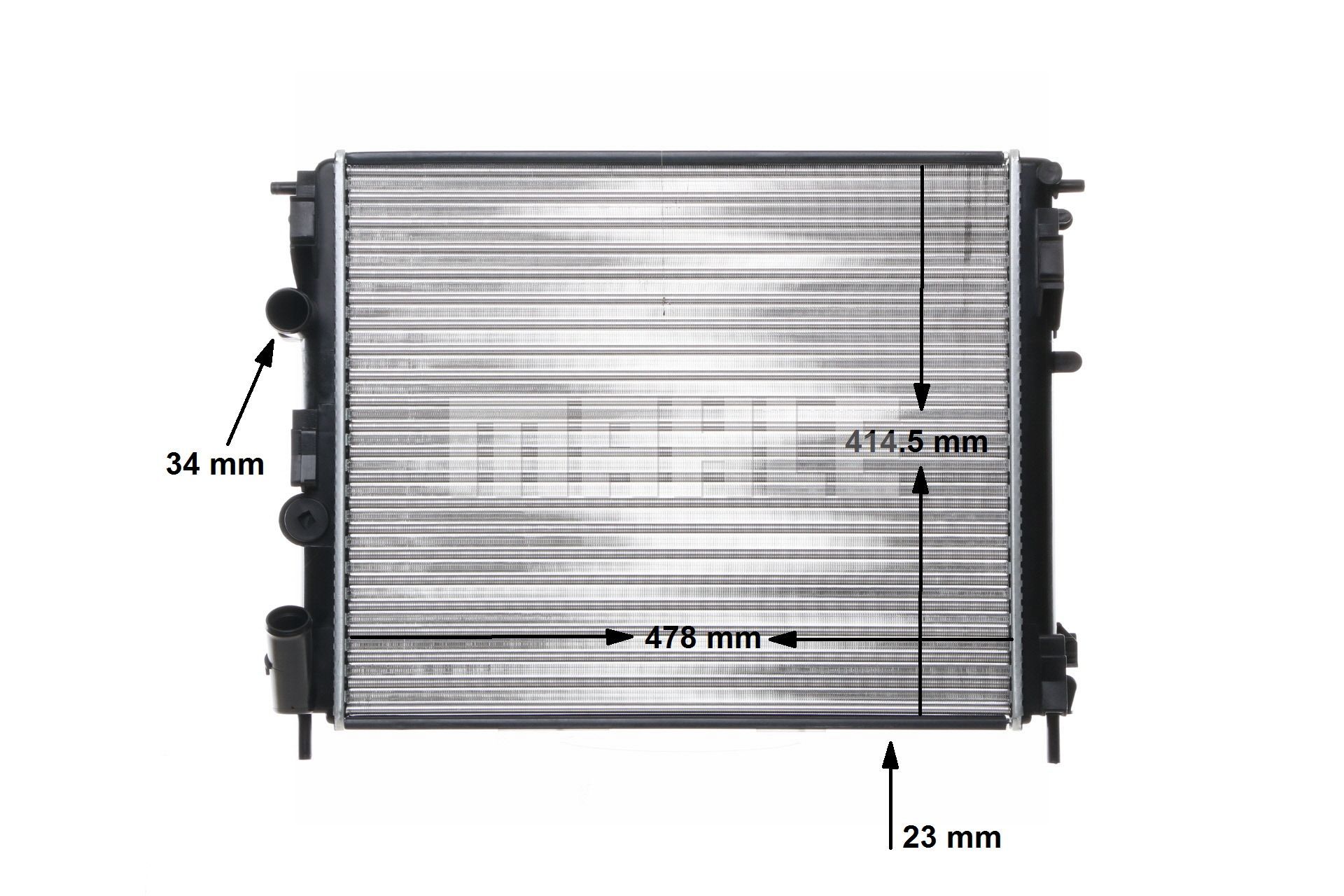 MAHLE ORIGINAL CR 35 000S Køler Solenza 1.4 (B41A, B41B, B41C) 75 HK E7J 262