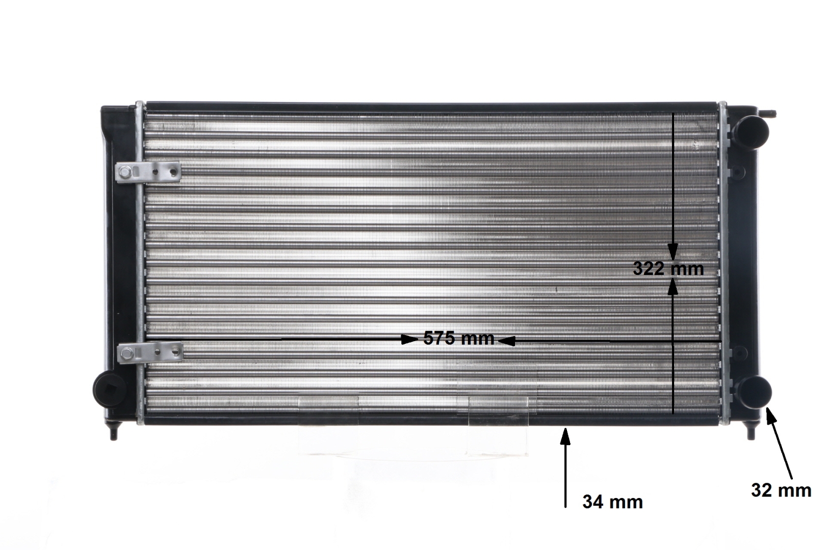 MAHLE ORIGINAL CR 414 000S Hűtő Jetta 2 1.8 84 PS RH