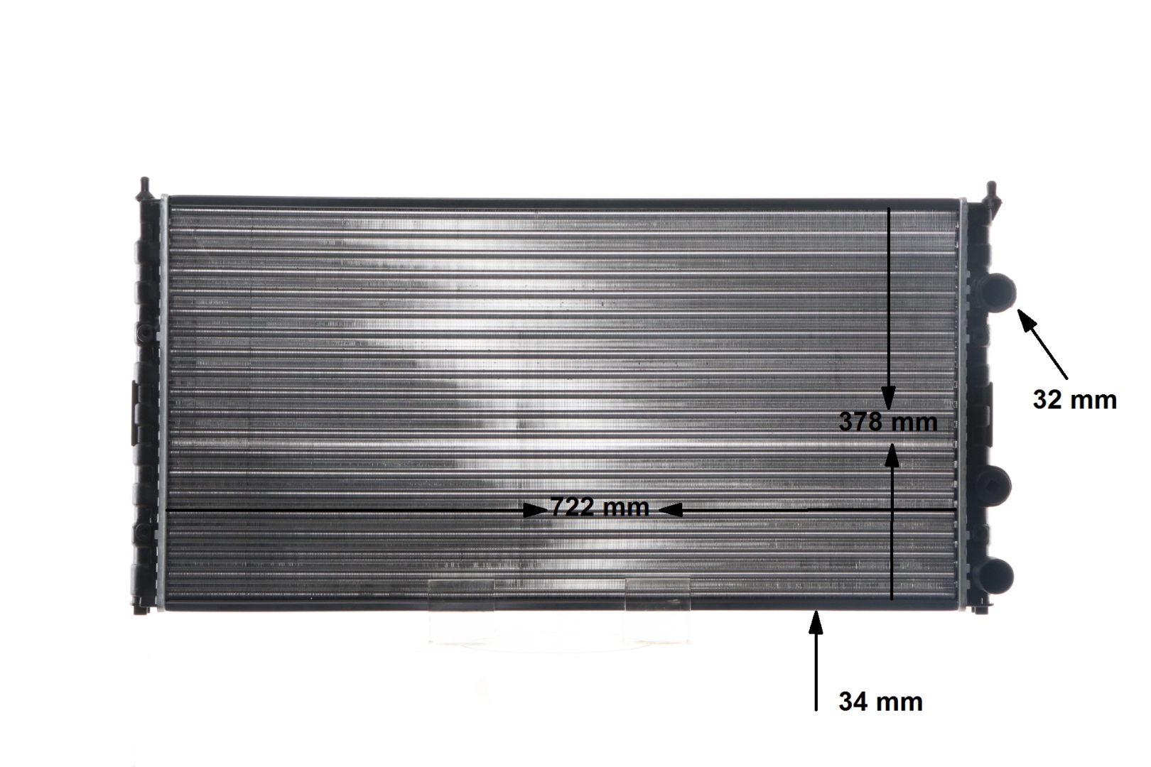 MAHLE ORIGINAL CR 417 000S Jäähdytin Passat 3a5 2.9 VR6 Syncro 184 hv ABV