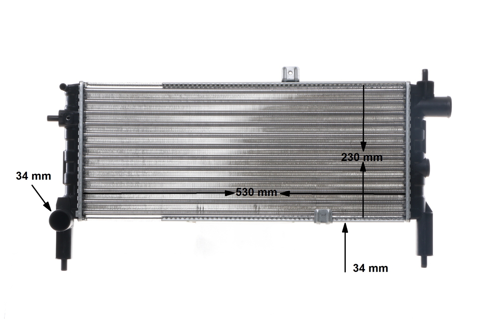MAHLE ORIGINAL CR 442 000S Hűtő Opel Corsa A CC 1.3 i (F08, M08, F68, M68) 60 PS C 13 N