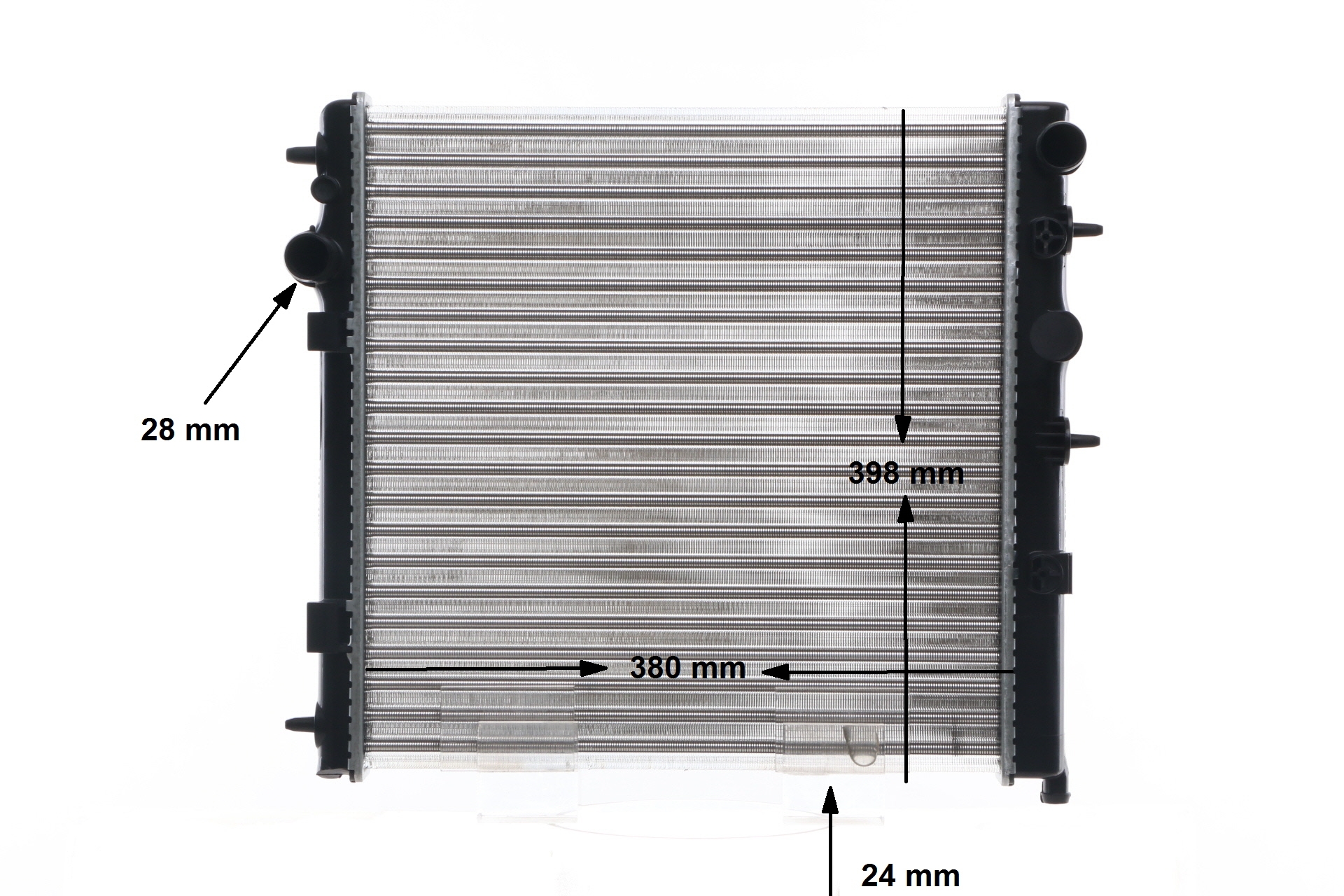 MAHLE ORIGINAL CR 558 001S Hűtő CITROËN C3 I Schrägheck (FC, FN) 1.4 Flex 80PS 2012
