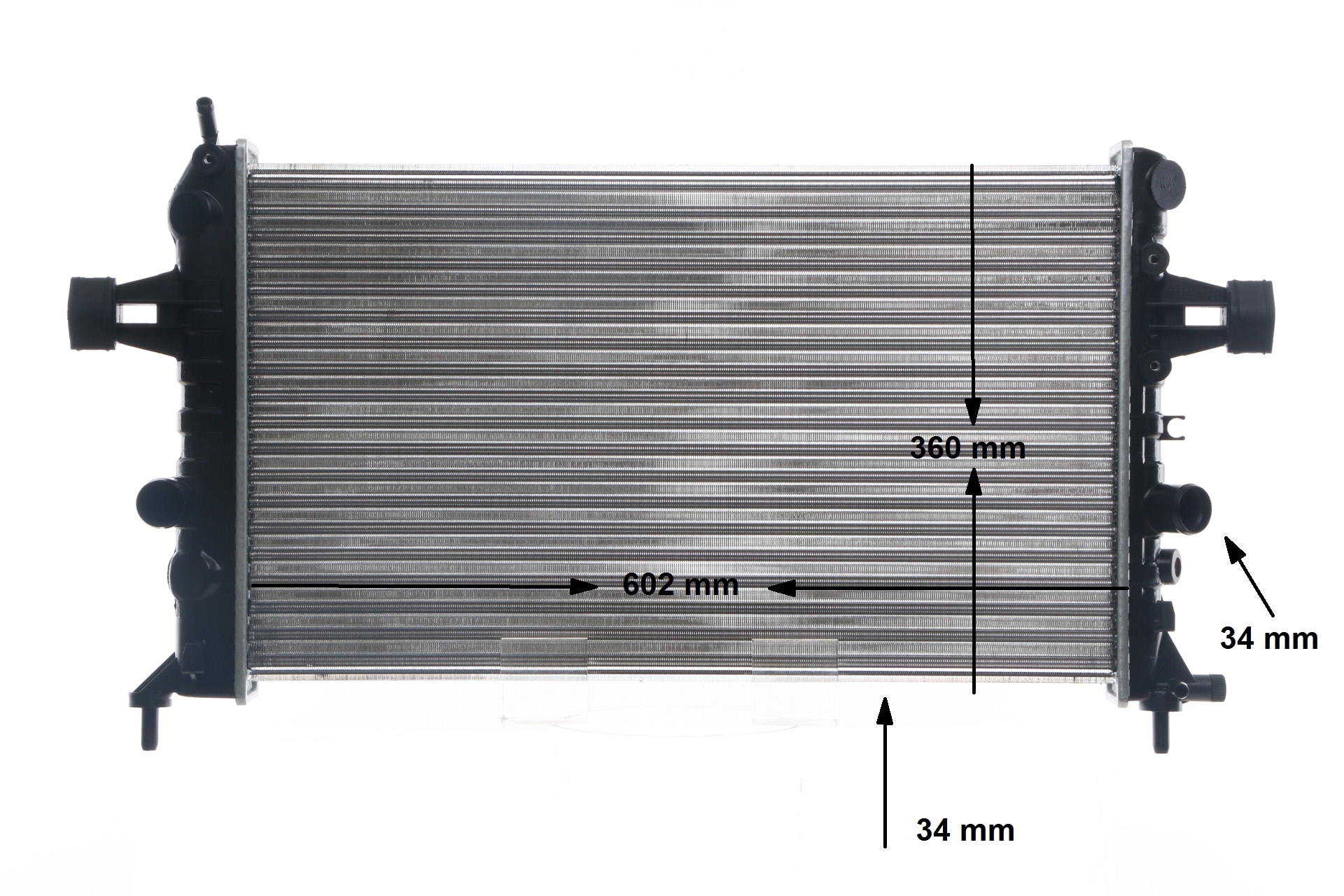MAHLE ORIGINAL CR 574 000S Ψυγειο νερου Opel Astra G CC 1.6 (F08, F48) 103 PS Z 16 XEP