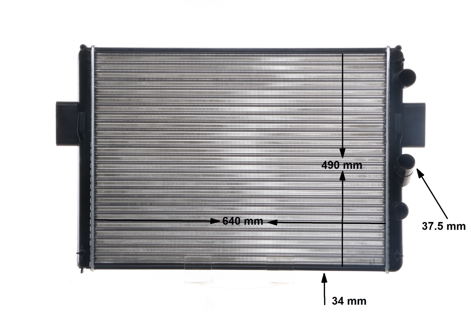 MAHLE ORIGINAL CR 633 000S Ψυγειο νερου Iveco Daily II Φορτηγό πλατφόρμα 2.5 35-10 103 PS 8140.97