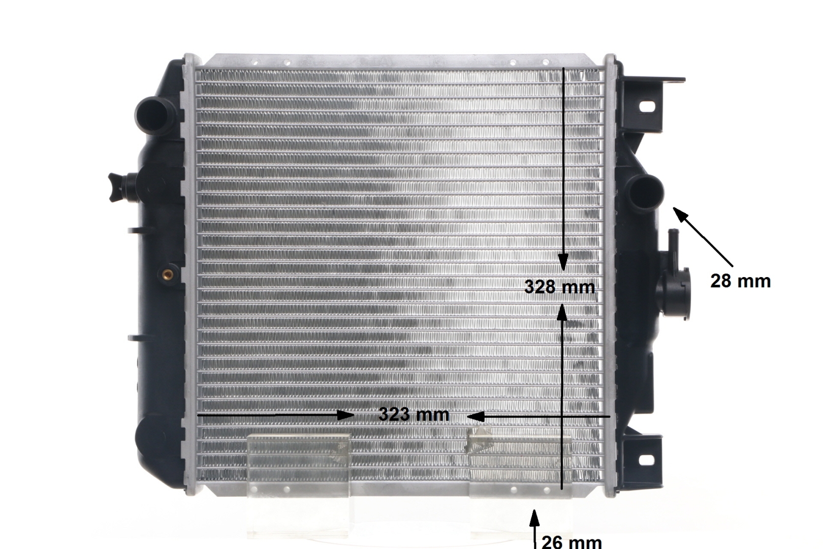 MAHLE ORIGINAL CR 651 000S Hűtő Suzuki Swift 2 1.3 (SF413, AH35, MA) 68 PS G13B
