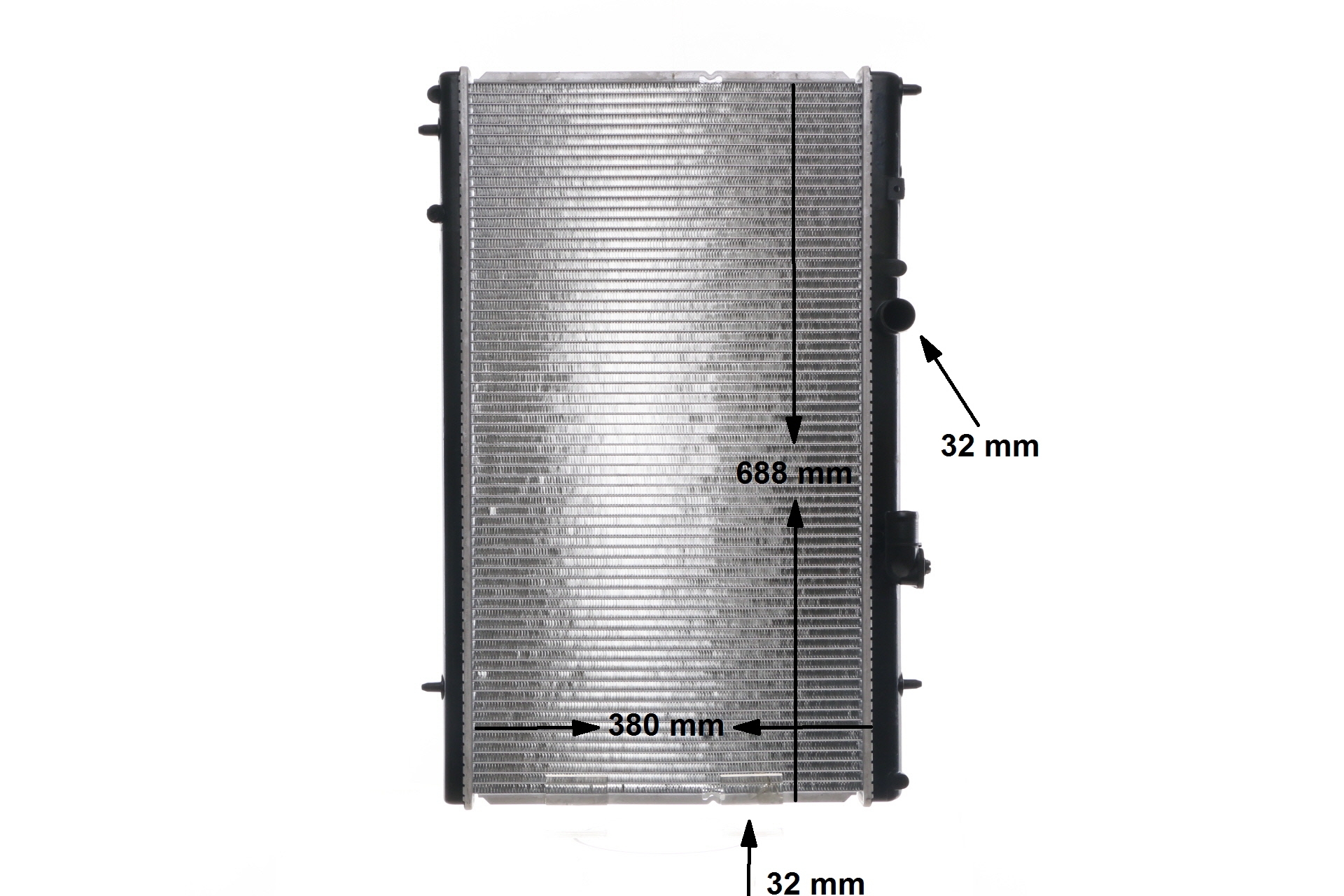 MAHLE ORIGINAL CR 800 000S Radiator Citroën C5 1 3.0 V6 207 hk XFX (ES9J4S)