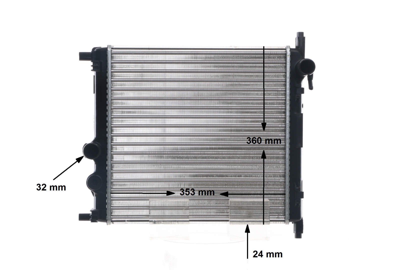 MAHLE ORIGINAL CR 831 001S Hűtő VW Load Up 1.0 60PS 2017