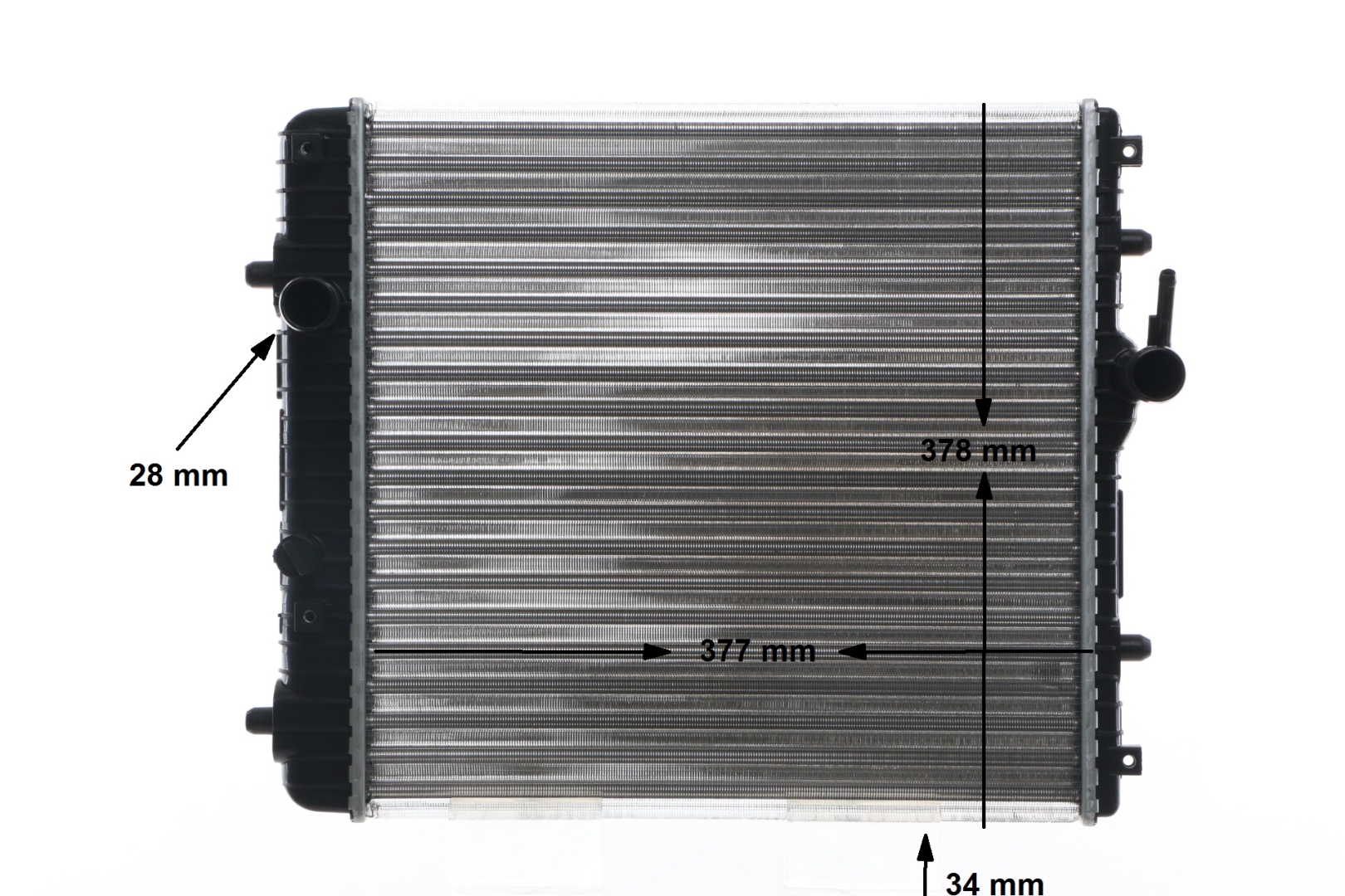 MAHLE ORIGINAL CR 837 001S Hűtő VAUXHALL Agila Mk1 (A) (H00) 1.2 16V 75PS 2000