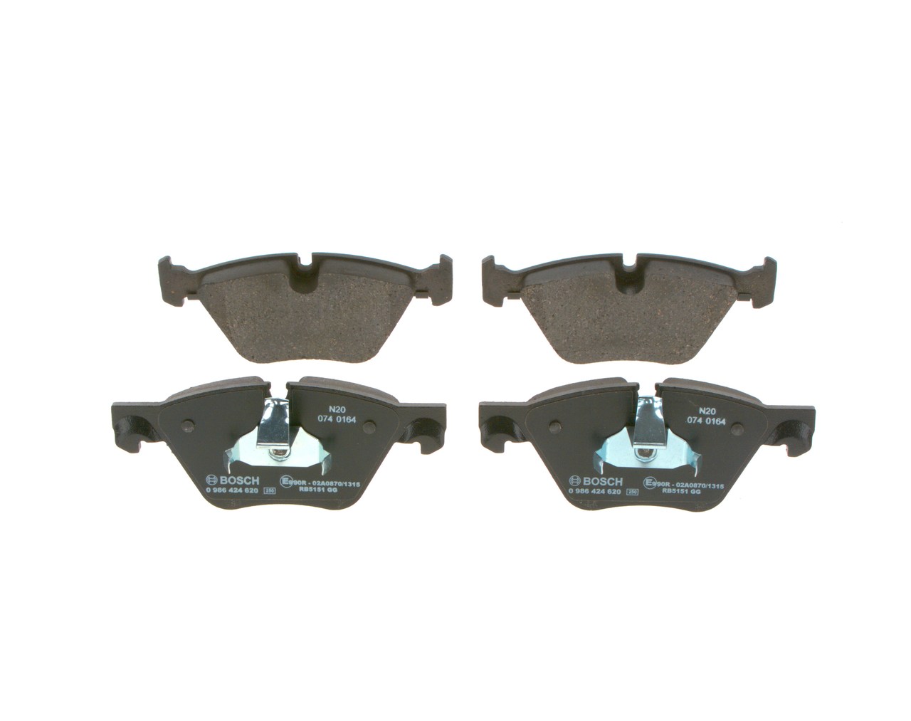 BOSCH 0 986 424 620 Klocki hamulcowe BMW F10 520 d 205 KM B47 D20 A
