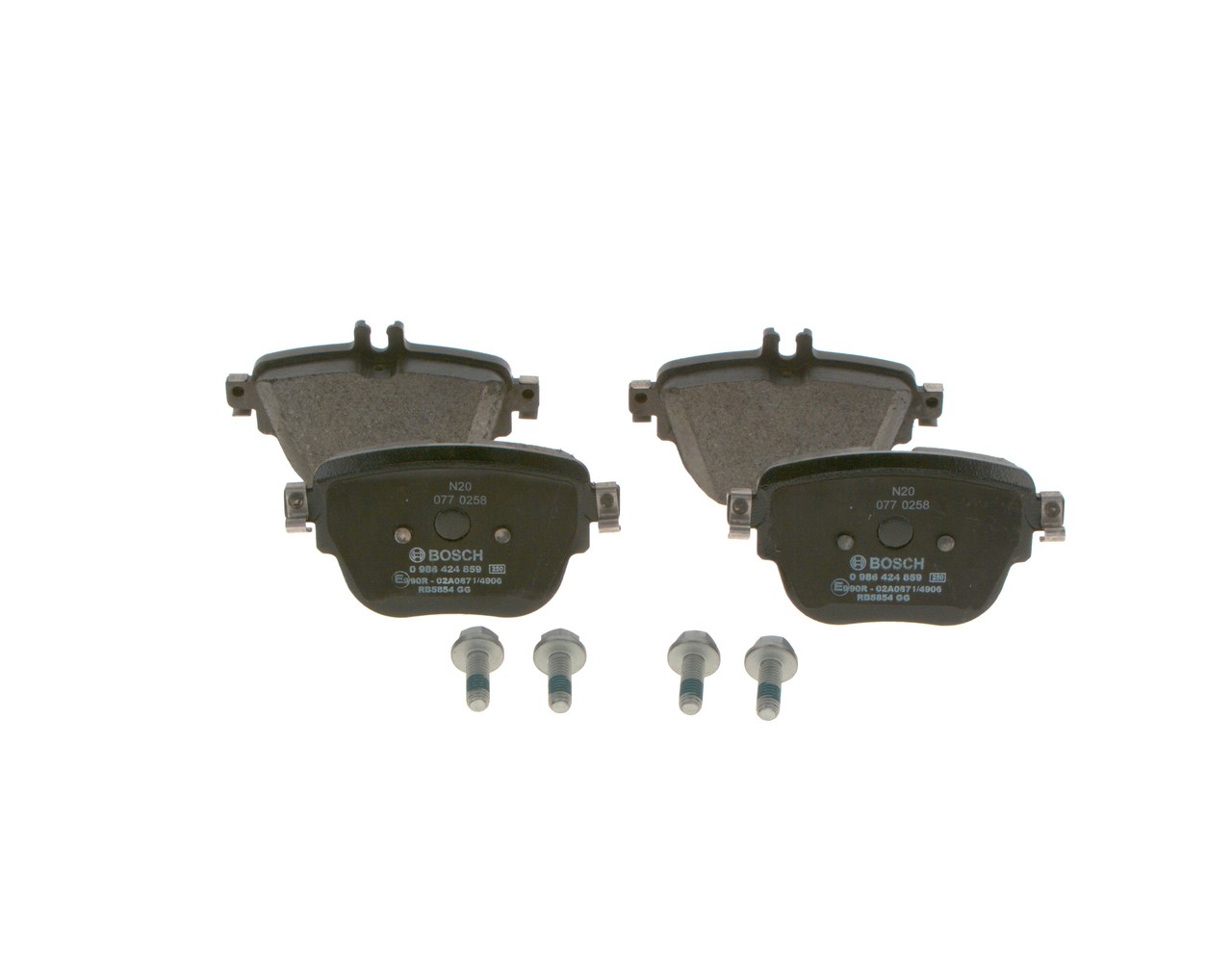 BOSCH 0 986 424 859 Τακάκια φρένων Mercedes S213 E 350 d (213.222) 286 PS OM 656.929