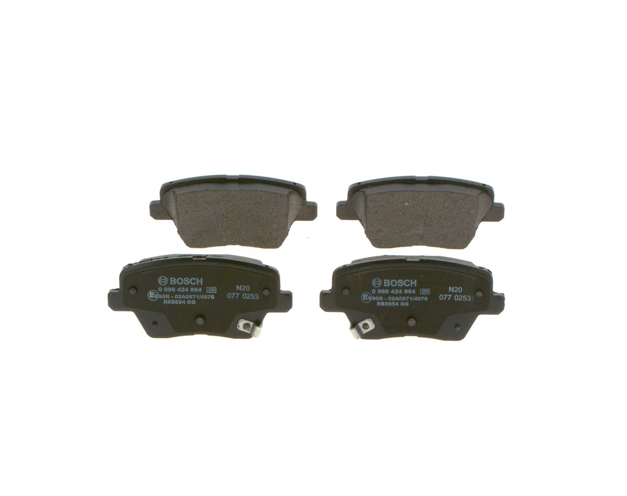 BOSCH 0 986 424 864 Jarrupalat Hyundai i30 III Farmari 1.0 T-GDI 120 hv G3LE