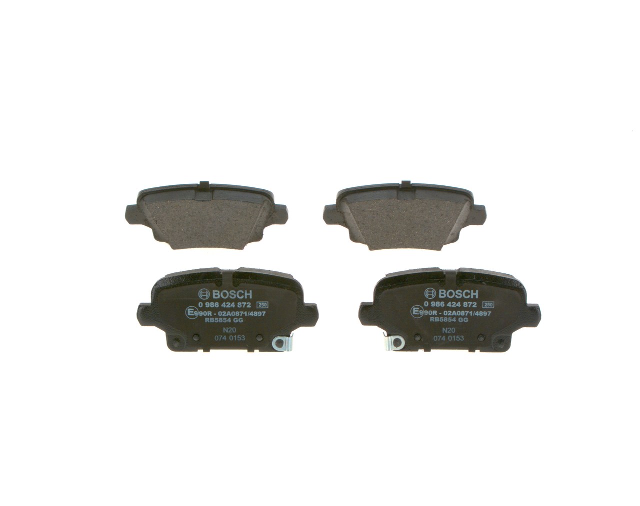 CADILLAC BOSCH Σετ τακάκια 0 986 424 872