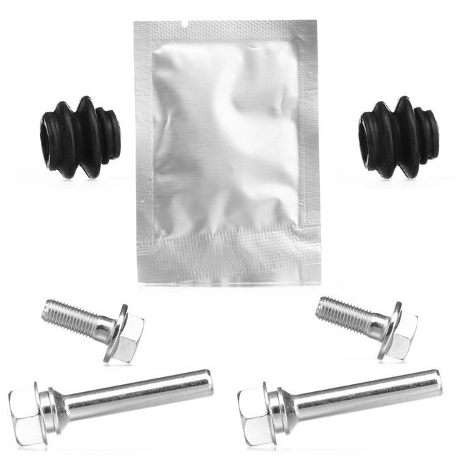 Comprar baratas 1165G0107 Jogo de casquilhos de guia, pinça de travão Eixo traseiro, com material de montagem/fixação de RIDEX