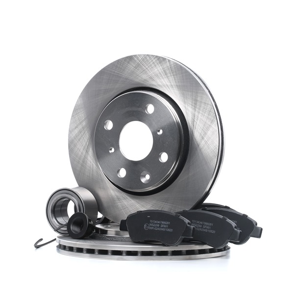 RIDEX 3405B0435 Σετ φρένων τακακια και δισκοπλακες Citroen C1 2 1.0 VTi 69 PS CFB (1KR)