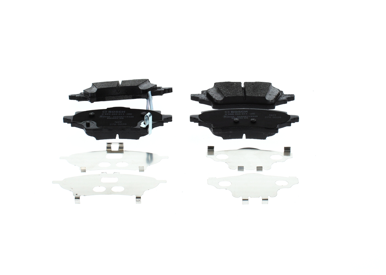 BOSCH 0 986 424 911 Pastillas de freno SUZUKI Swace (SZ5,SZT) 1.8 Hybrid 140 cv 2ZR-FXE