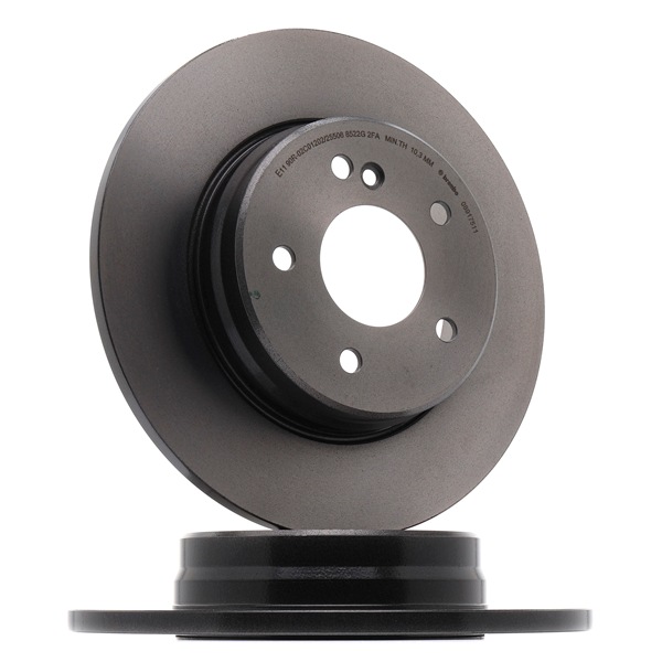BREMBO 08.9175.11 Δισκόπλακες MERCEDES-BENZ E-class Φορτηγό πλατφόρμα / Σασσί (VF210) E 270 CDI (210.616) 170 PS OM 612.961