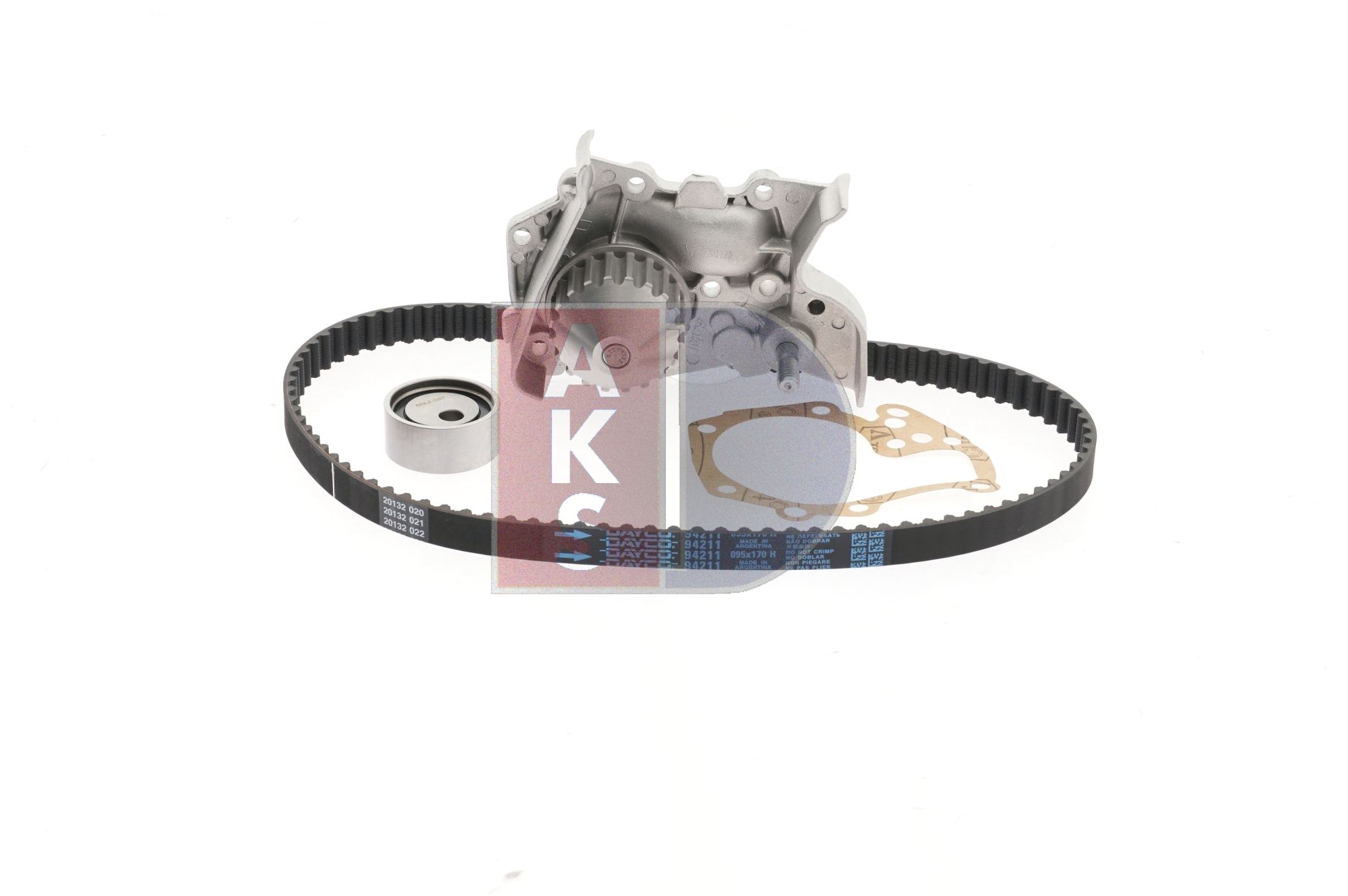 AKS DASIS 570268N Vízpumpa + vezérlés szett Renault Clio 2 1.4 (B/CB0C, B/CB0S) 75 LE K7J 700