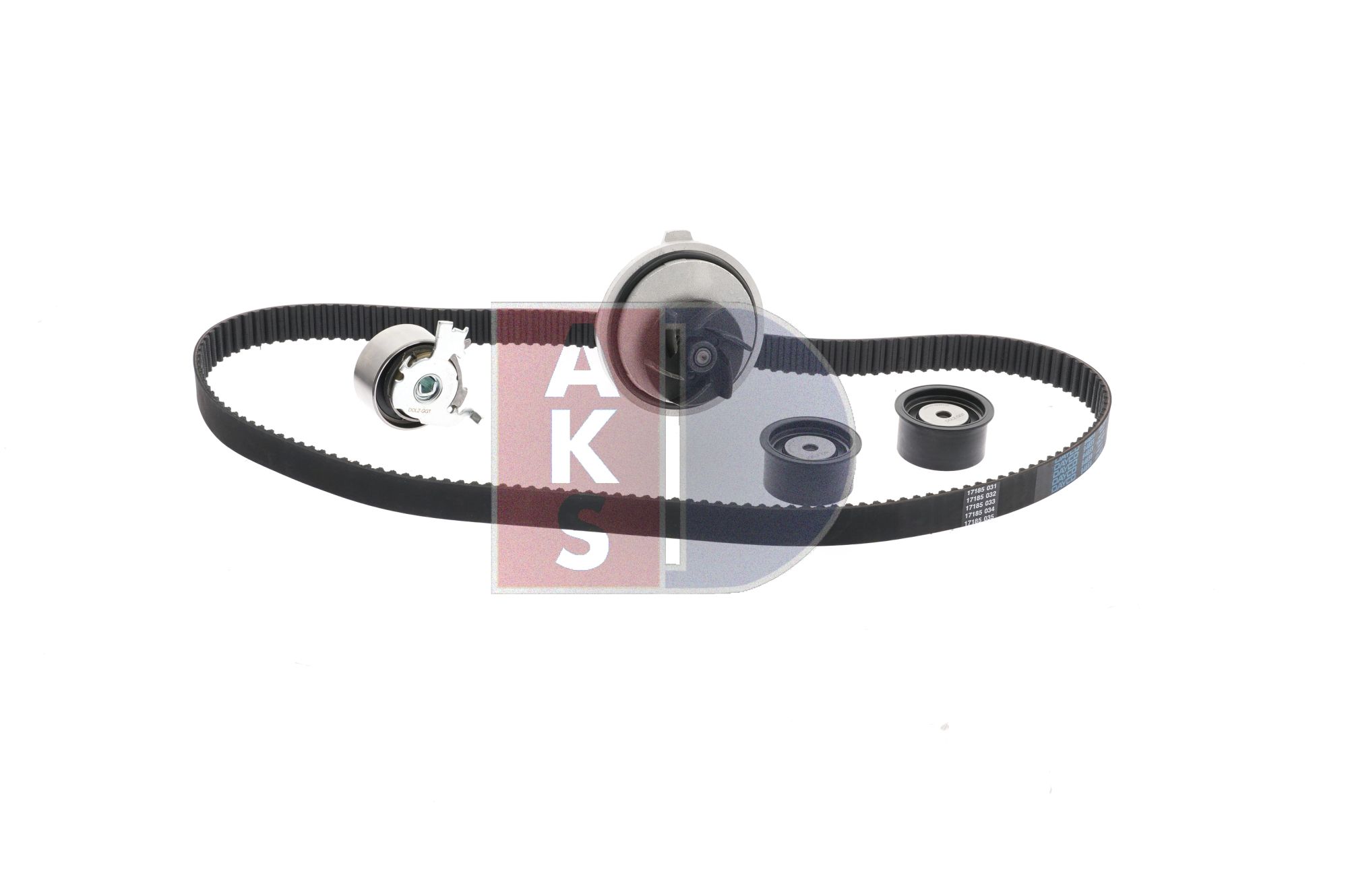 AKS DASIS 570310N Vezérműszíj készlet vízpumpával Opel Astra F 1.8 i 16V (F19, M19) 116 LE