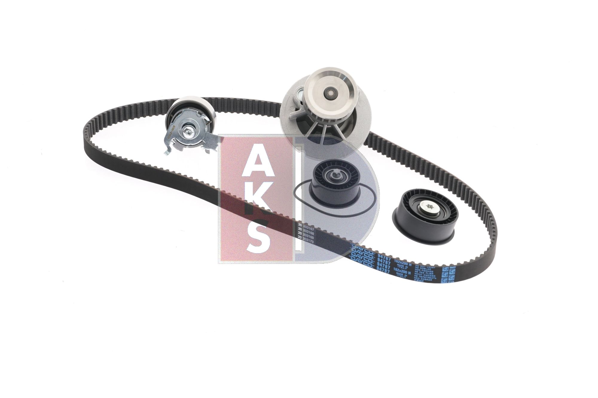 AKS DASIS 570321N Σετ ιμάντα χρονισμού με αντλία νερού Opel Corsa C 1.4 (F08, F68) 90 PS Z 14 XE