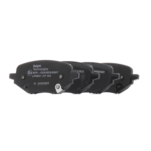 Buy cheap LP3801 Brake pads with anti-squeak plate, without accessories from DELPHI 10172328, 10332331, 10347032, 10347032