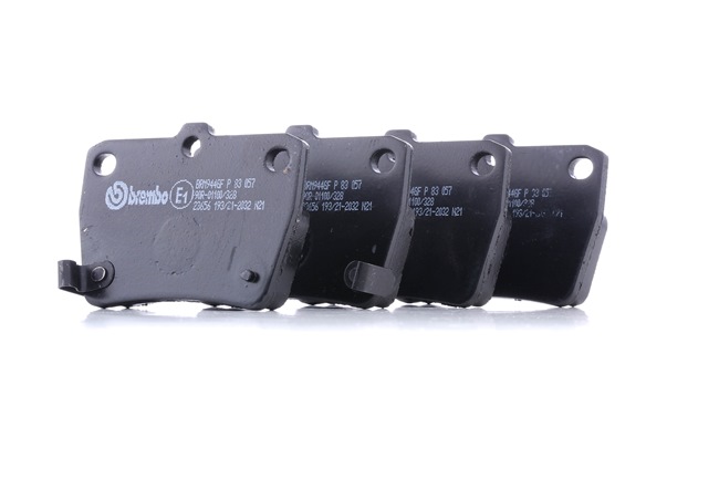 rendelés olcsó 23657 Fékbetétek csikorgásgátló lemezzel, Tartozékok nélkül ől BREMBO 0446642010, 0446642020, 0446642030