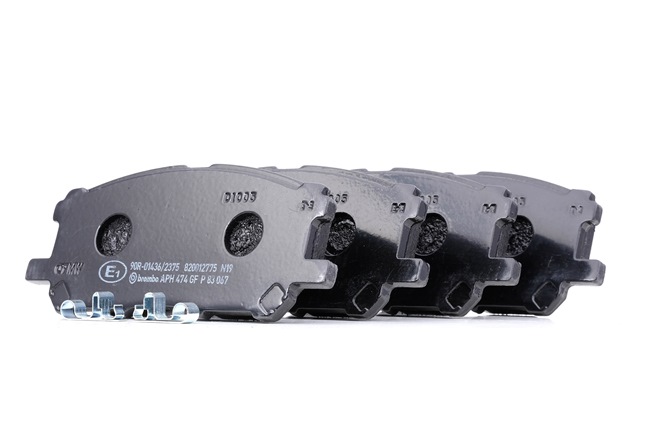 P 83 067 BREMBO Bremsbeläge mit Anti-Quietsch-Blech, ohne Zubehör