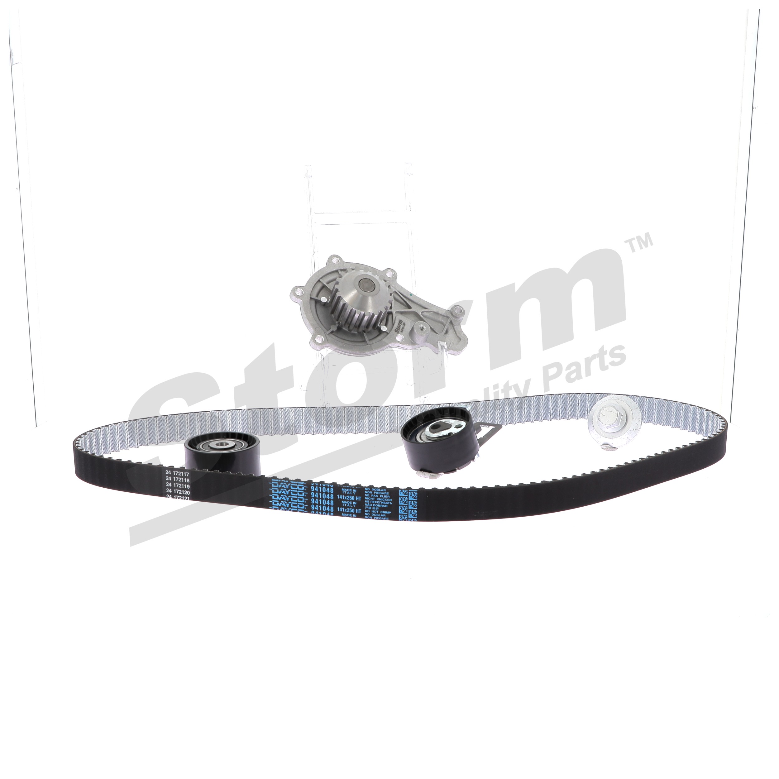 STORM QUALITY PARTS 904545KP Vízpumpa + vezérlés szett Ford Grand C Max 1.6 TDCi 95 LE T3DB