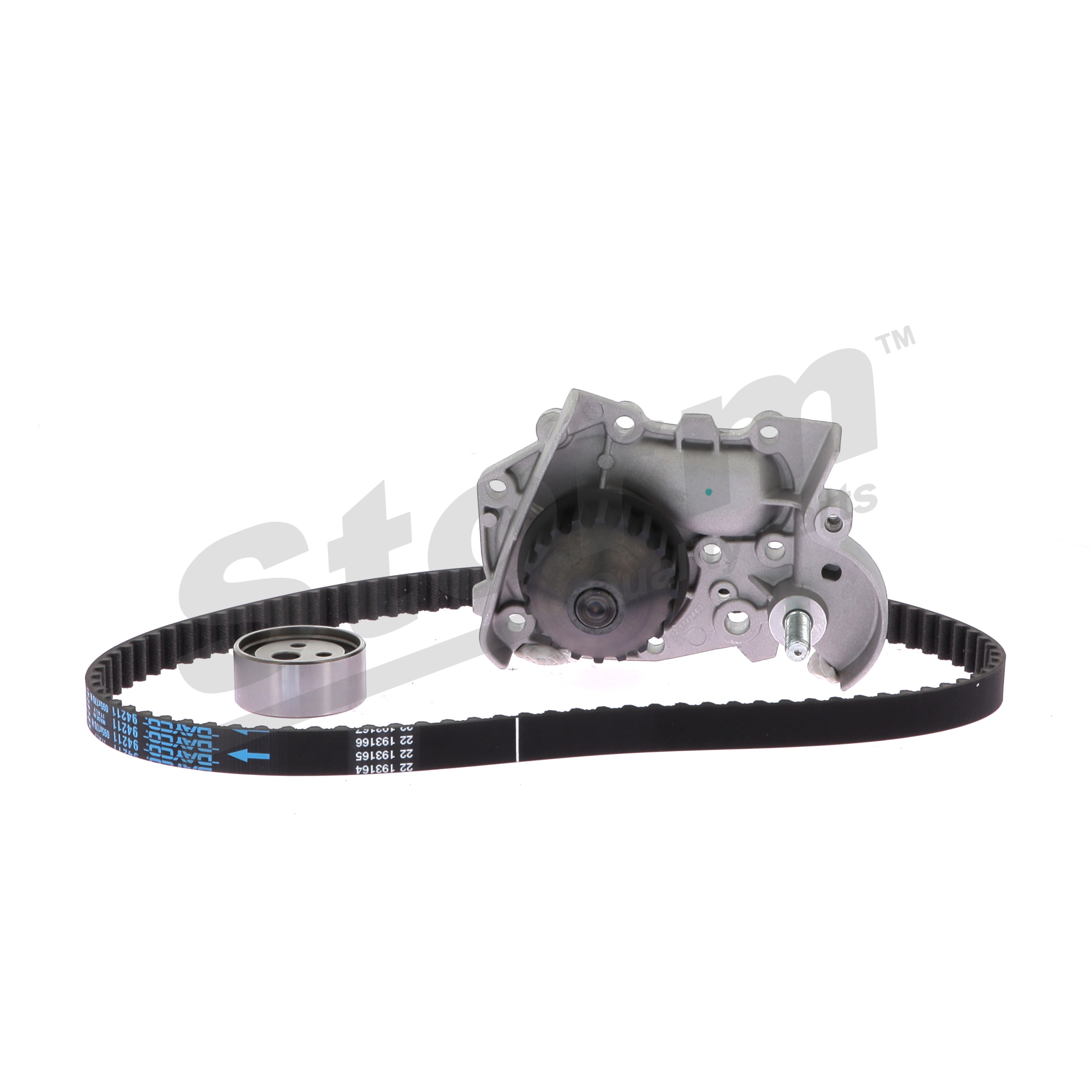 STORM QUALITY PARTS 5550057KP Kit de distribution + pompe à eau Clio 1 1.2 (B/C/S57A, B/C57S, 5/357F, 5/357J, 5/357L, 5/357R) 58 CH