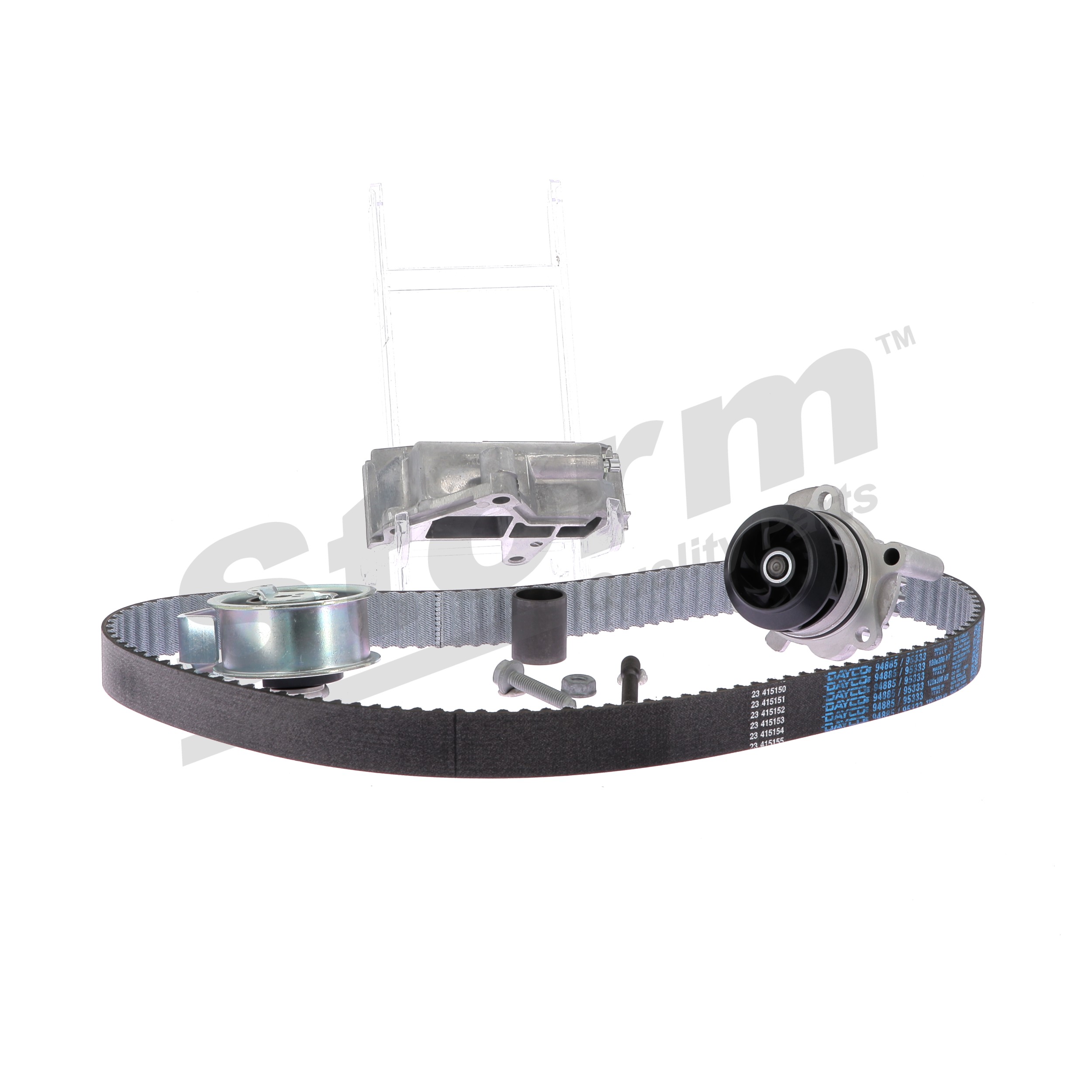 STORM QUALITY PARTS 5550583KP Kit de distribution + pompe à eau VW Bora 1j2 1.9 TDI 130CV 2004