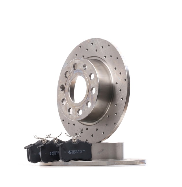 RIDEX 3405B1048 Set freni a disco Octavia 5e5 2.0 TSI RS 220 CV CHHB