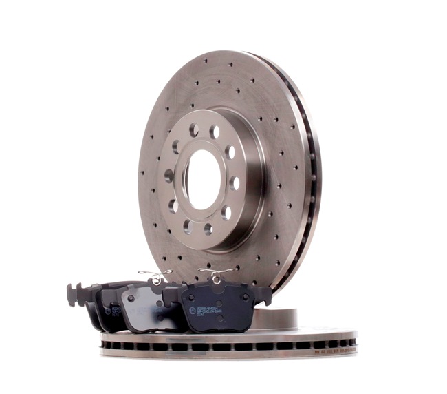 RIDEX 3405B1430 Disques et plaquettes de freins AUDI A3 8v 2.0 TDI 136 CH
