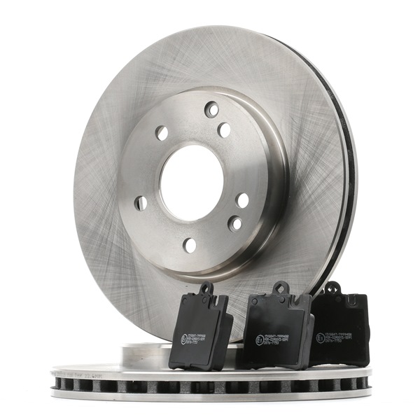 RIDEX 3405B1512 Σετ φρένων τακακια και δισκοπλακες Mercedes S210 E 320 3.2 (210.265) 224 PS M 112.941
