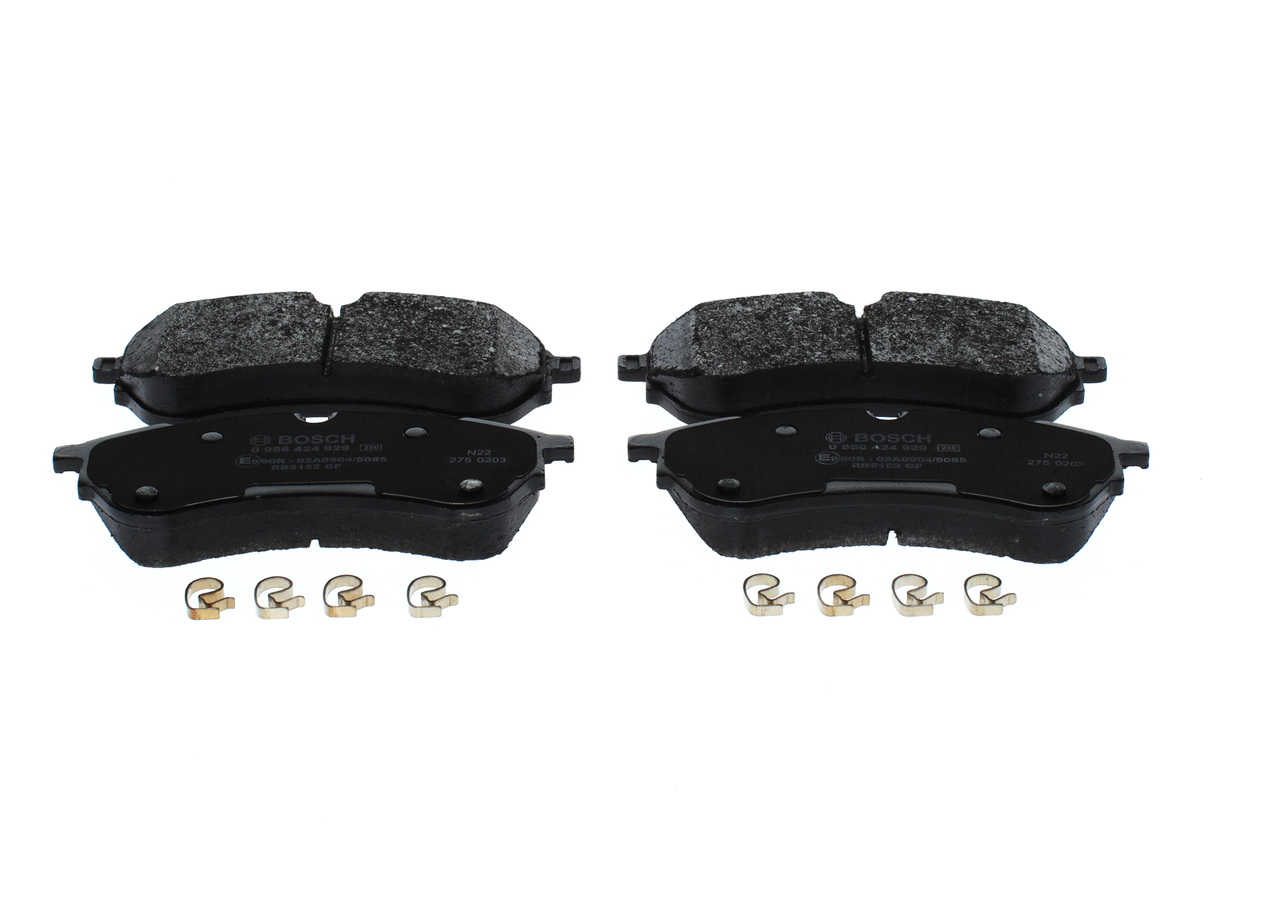 BOSCH 0 986 424 929 Τακάκια φρένων VW Crafter Van e-Crafter 136 PS EBHA