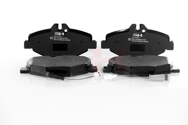 GH GH-412317 Τακάκια φρένων Mercedes S211 E 200 1.8 Kompressor (211.242) 163 PS M 271.941
