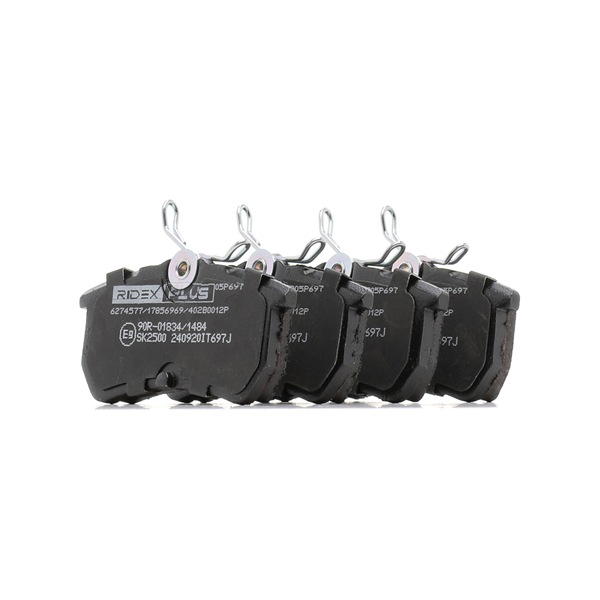 RIDEX PLUS 402B0012P Remblokken Ford Fiesta Mk6 1.5 Duratec 112 Pk ZY05