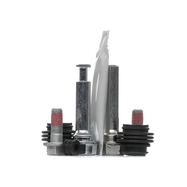 Comparare 1165G0188 Kit manicotti di guida, Pinza freno Assale posteriore, Assale anteriore, con pistone da RIDEX a buon mercato