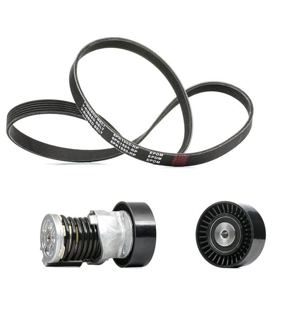 RIDEX PLUS 542R0057P Jogo de correias trapezoidais estriadas VW T5 Camião de plataforma 2.0 TDI 140 cv CCHA