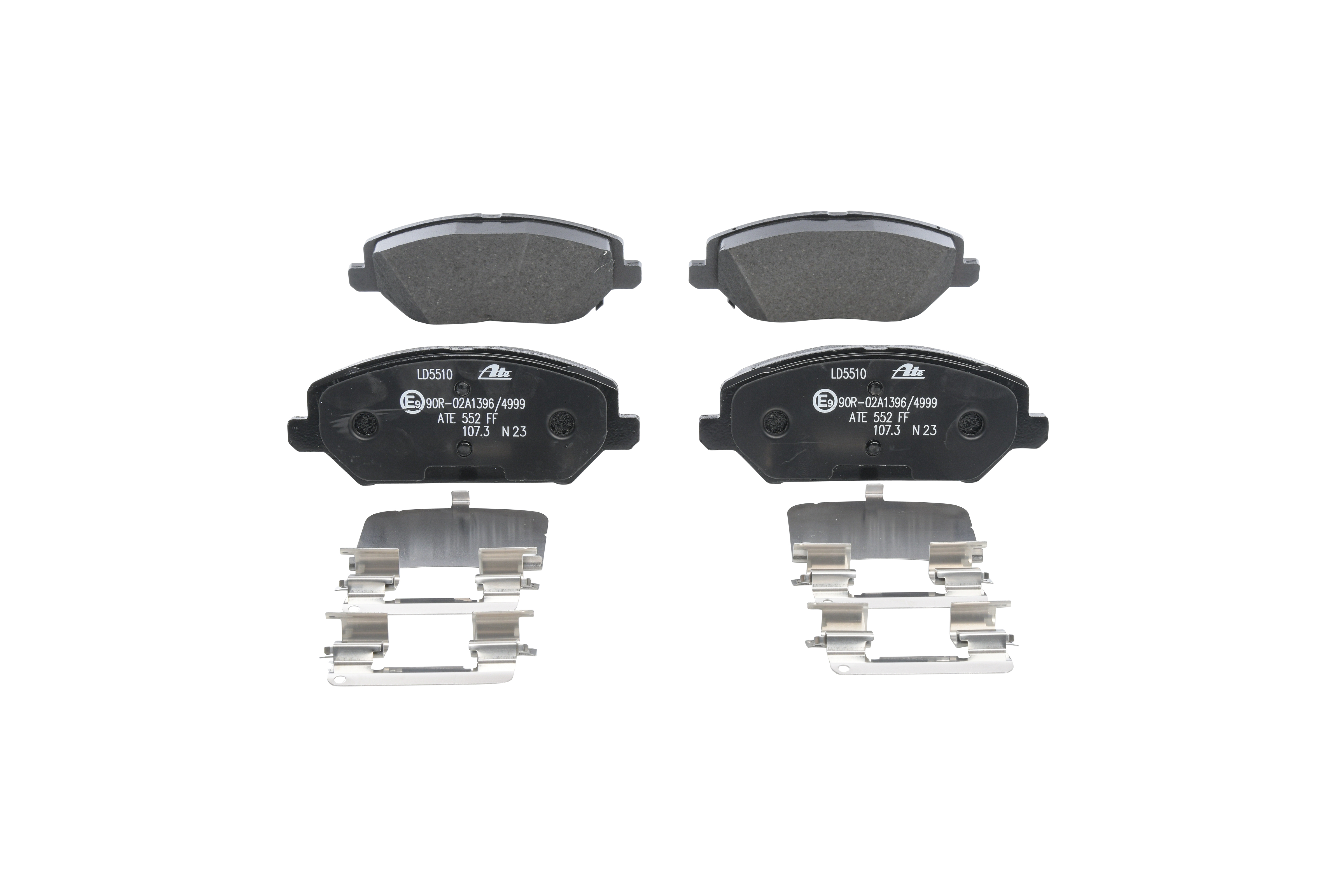 22804 Bremsbelagsatz mit Anti-Quietsch-Blech, mit Zubehör von ATE 58101G4A00, 58101G4A10 günstig kaufen