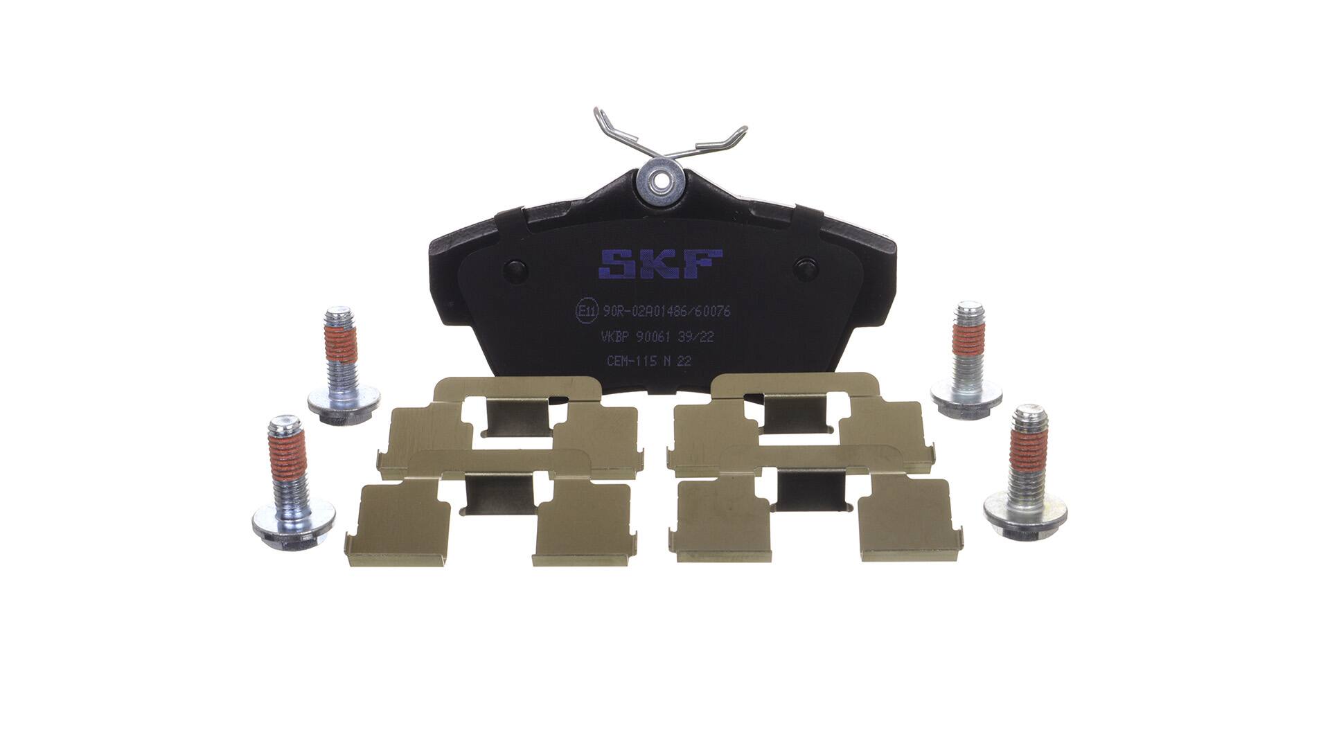 SKF VKBP 90061 Τακάκια φρένων CITROËN Jumpy II Φορτηγό πλατφόρμα/Σασσί 2.0 HDI (X_RHG) 120 PS RHK (DW10UTED4)