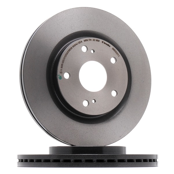 BREMBO 09.E533.11 Discos de freno Suzuki Swift AZ 1.0 (A2L310) 112 cv K10C-T
