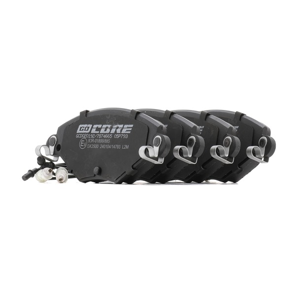 goCORE GCD020192 Bremsbeläge CITROËN C5 II Schrägheck 2.0 16V 140PS 2005
