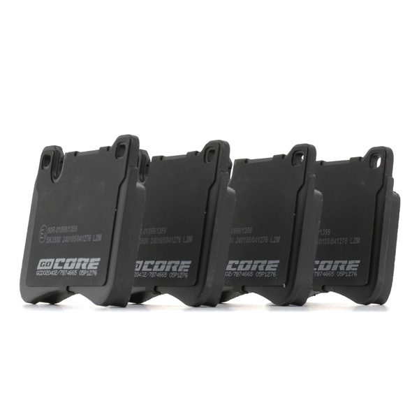 goCORE GCD020402 Bremsbeläge Mercedes S203 C 270 CDI 2.7 (203.216) 170PS 2007