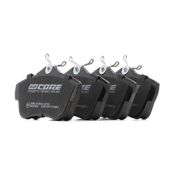 goCORE GCD020771 Remblokken CITROËN Jumpy II Flatbed Vrachtwagen/Chassis 2.0 HDI (X_RHH) 163 Pk