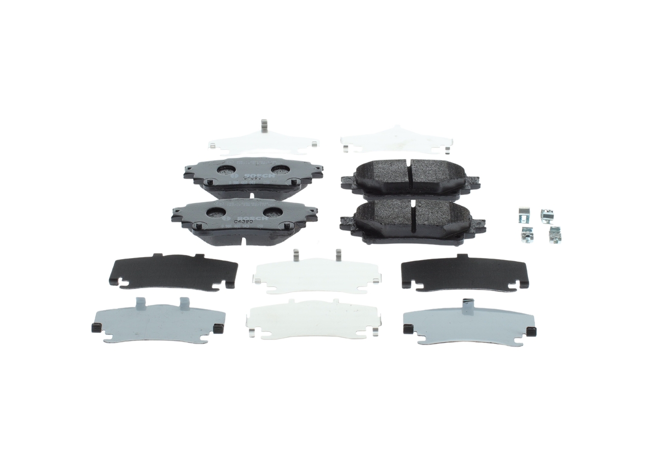 BOSCH 0 986 460 043 Bremseklodser TOYOTA RAV4 V (XA50) 2.5 VVTi 207 HK A25A-FKS