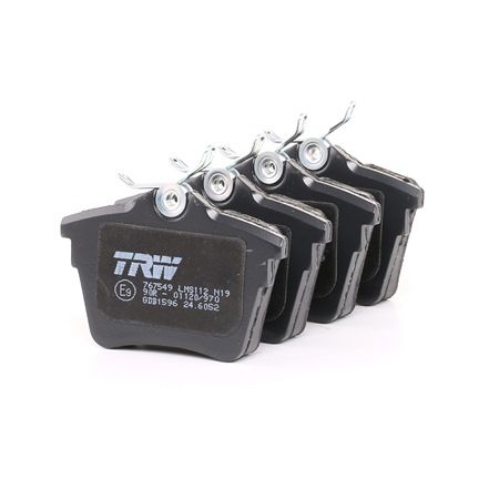 TRW GDB1596 Τακάκια φρένων Citroën C5 3 Sedan 2.2 HDi (RD4HTH, RD4HPH, RD4HRH, RD4HSH) 163 PS 4HS (DW12BTED4)