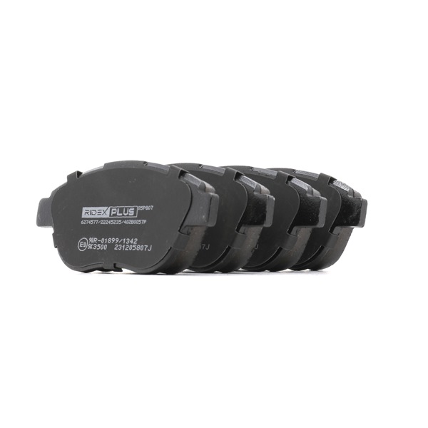 RIDEX PLUS 402B0057P Τακάκια φρένων Fiat Linea 323 1.8 131 PS 370 A0.011