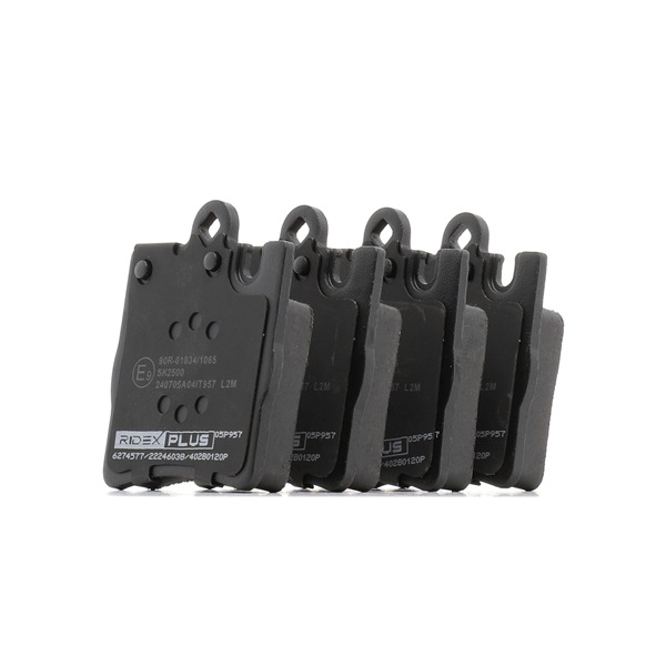 RIDEX PLUS 402B0120P Τακάκια φρένων Mercedes W203 C 320 FLEX 3.2 218 PS 112.946