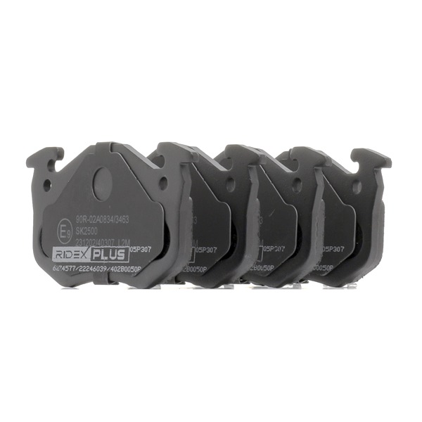 RIDEX PLUS 402B0050P Τακάκια φρένων CITROËN ZX Van / Hatchback (N2) 1.4 75 PS TU32