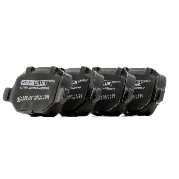 RIDEX PLUS 402B0091P Τακάκια φρένων Fiat Linea 323 1.9 Flex 132 PS 310 A3.011